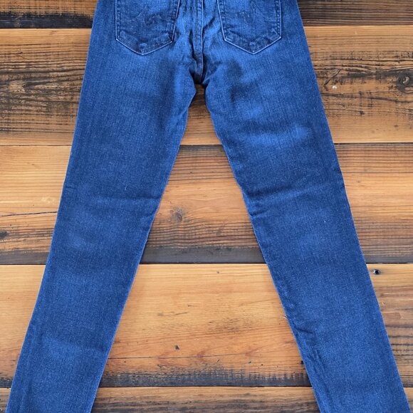 AG Adriano Goldschmied The Prima Mid Rise Cigarette Jeans Women's Dark Wash 24R - Picture 3 of 13